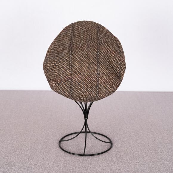 Vintage Johnathan Richard Men's Wool Tweed Flat Cap Newsboy Cabbie Hat SZ 7 1/4 - Picture 1 of 6
